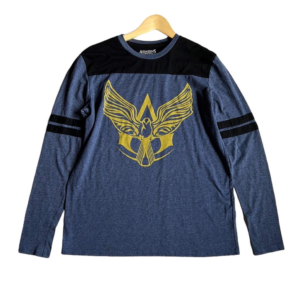 Assassin's Creed IV Black Flag Video Game Baseball Tee Shirt Size Medium